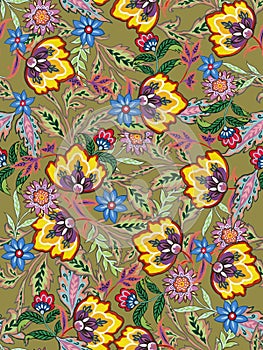 Dazzling abstract floral pattern asian batik vintage botanical for product, print pattern, decorated interior