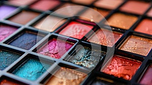 A dazzling array of highend makeup palettes each offering a range of luxurious shades to create any desired look photo