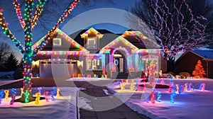 dazzling christmas colorful lights