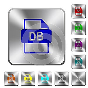 DB file format rounded square steel buttons