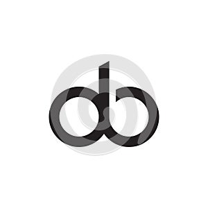 Db initial letter vector logo