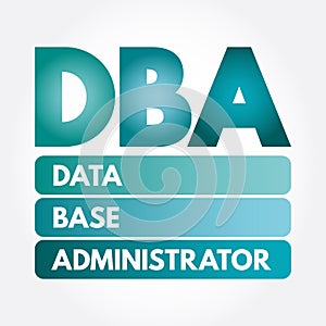DBA - Database Administrator, acronym
