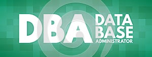 DBA - Database Administrator, acronym