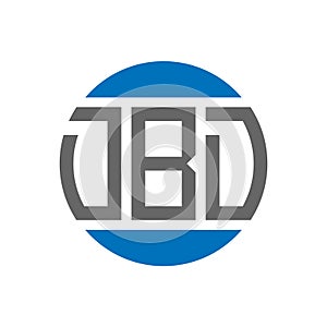 DBD letter logo design on white background. DBD creative initials circle logo concept.