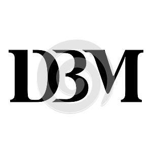 DBM monogram cool vector logo