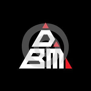 DBP triangle letter logo design with triangle shape. DBP triangle logo design monogram. DBP triangle vector logo template with red