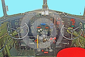 DC3 Dakota cockpit photo