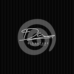 DC Handwritten Signature logo - Vector Logo Template for Beauty, Fashion and Photography Business