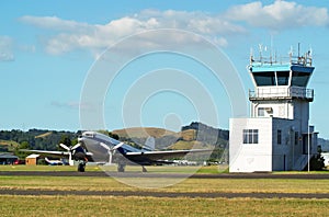DC3 and Control Tower photo