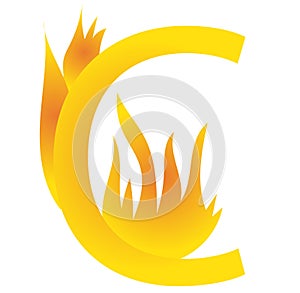 C catch fire - C letter