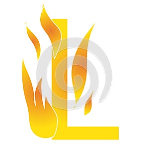 L - Letter and design - artwork