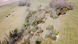 Drone image at 400ft over Sussex countryside.