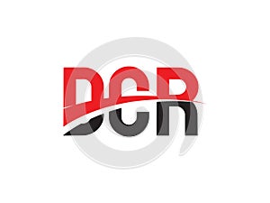 DCR Letter Initial Logo Design Vector Illustration photo