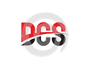 DCS Letter Initial Logo Design Vector Illustration