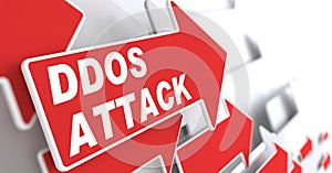 DDOS Attack. Information Concept.