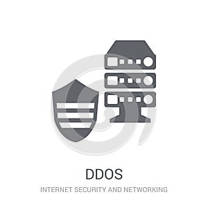 Ddos icon. Trendy Ddos logo concept on white background from Int