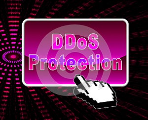 Ddos Protection Denial Of Service Security 3d Illustration