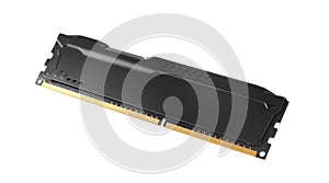 DDR RAM memory module on white