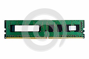 DDR4 dimm sdram memory module isolated on white background