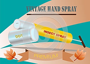 DDT bottle insect spray illustration