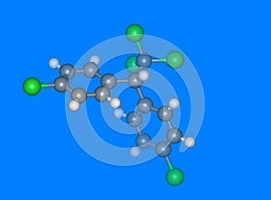 DDT molecular model