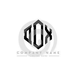 DDX letter logo design with polygon shape. DDX polygon and cube shape logo design. DDX hexagon vector logo template white and