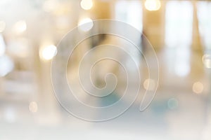 De-focuses business center interior.