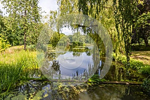 De Haar Castle park summer landscape, Utrecht, Netherlands