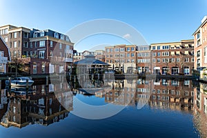 De haven van het Voorhaven kwartier in Sassenheim, Zuid-Holland the Netherlands photo