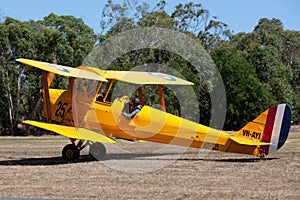 De Havilland DH-82A Tigermoth vintage biplane VH-AYI