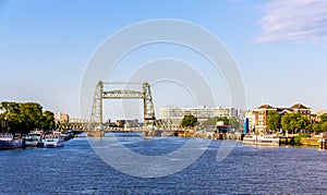 De Hef, an old railway bridge in Rotterdam