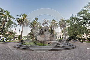 9 de Julio Square in Salta, Argentina photo