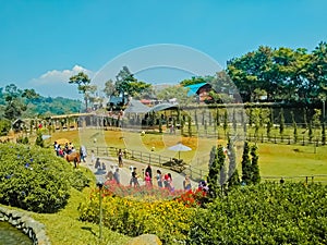 de ranch, one of the popular tourist attractions for family holidays in the Cisarua area of ??Bogor, West Java