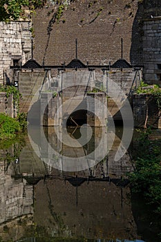 De Reek a 15th century water gate in a former city wall of Maastricht. This gate was built to adjust the water supply in town in t photo