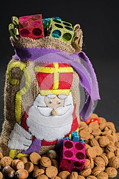 'De zak van Sinterklaas' (St. Nicholas' bag) filled with 'pepern photo