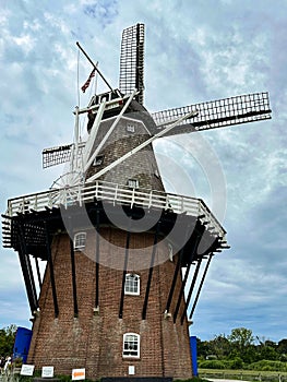 De Zwaan Windmill at Windmill Island Gardens in Holland, Michigan