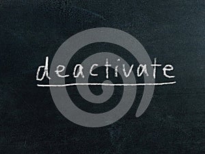 Deactivate concept word