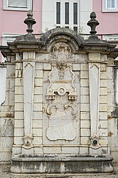 deactivated water fountain monument in sete rios, Lisbon