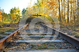 Dead-end railway line