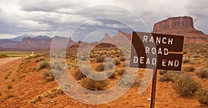 Dead end ranch road photo
