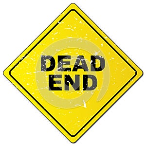 Dead end road sign