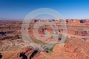 Dead Horse Point State Park is a state park of Utah in the United States, featuring a dramatic overlook of the Colorado River and