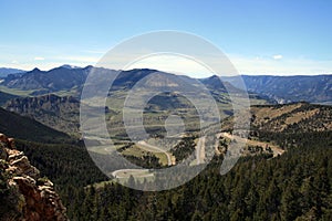 Dead Indian Pass view between Cody and Yellowstone National Park in Wyoming