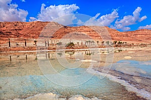The Dead Sea at coast of Israel