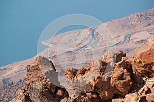 Dead Sea, dirt road, Jordan, Middle East, desert, landscape, nature, climate change