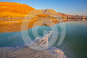 Dead Sea, Israel, salty coast, Hotels and Spa centers in Ein Bokek area