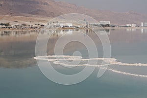 The Dead Sea, Israel, sea salt