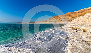 Dead Sea Jordan the lowest place on earth photo