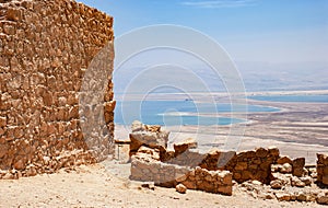 The Dead Sea from Masada Fortress Park