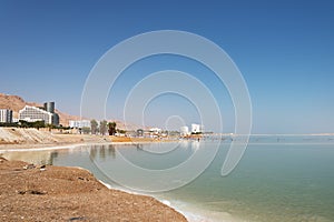 Dead sea near Ein Bokek, Israel.